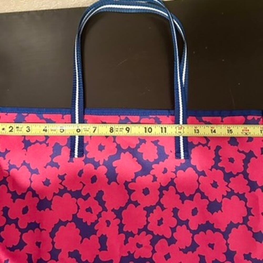 Estee Lauder Bright Pink and Blue Floral Tote